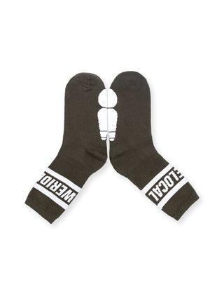 DARK ARMY OLIVE STATEMENT SOCKS