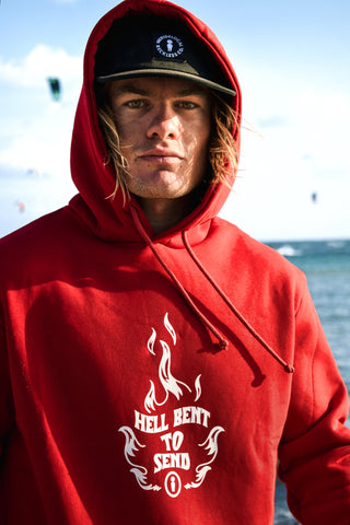 HELL BENT RED HOODIE
