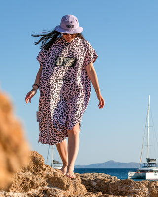 PINK LEOPARD TRAVEL PONCHO
