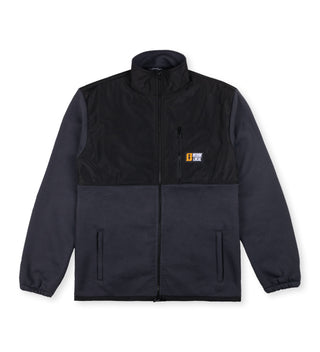 STOKED  ANTHRACITE TURTLE NECK ZIPPER