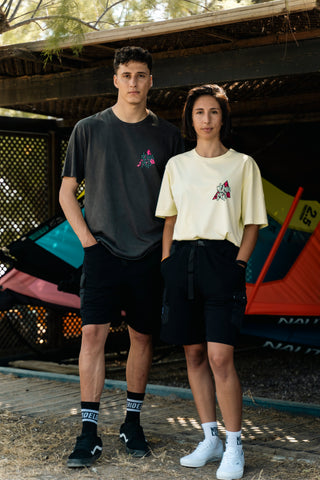 ADVENTURE BLACK SWEAT SHORTS
