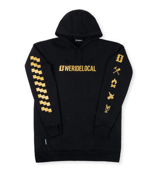 STOMPER BLACK LONG HOODIE