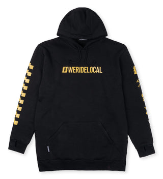 STOMPER BLACK LONG HOODIE