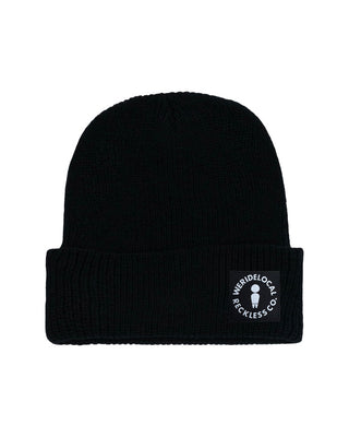 Doode Patch Black Beanie - WERIDELOCAL