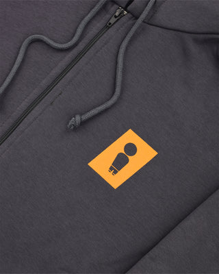 Riders Club Charcoal Zip Hoodie - WERIDELOCAL