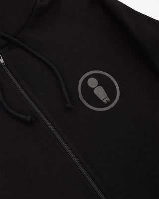 Shadow Black Zip Hoodie - WERIDELOCAL