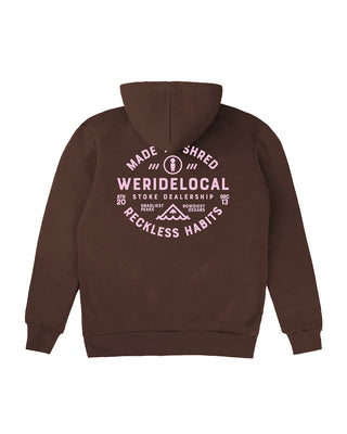 Shredders Mocha Hoodie - WERIDELOCAL