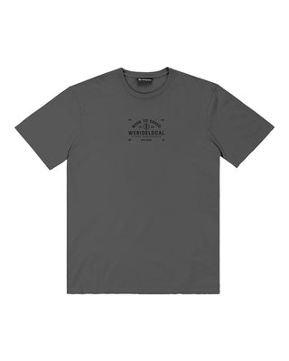 Born To Shred Charcoal Tee - WERIDELOCAL