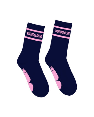 Division Dark Blue Socks - WERIDELOCAL