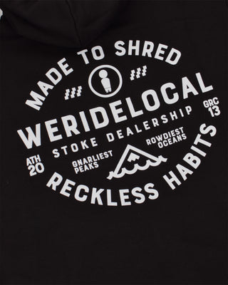 Shredders Black Hoodie - WERIDELOCAL