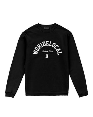 Riders Club Black Crew Hoodie - WERIDELOCAL