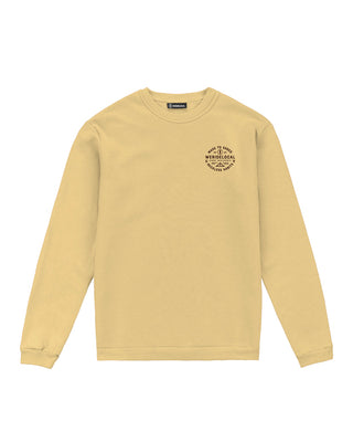 Shredders Yellow Crew Hoodie - WERIDELOCAL