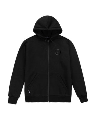 Shadow Black Zip Hoodie - WERIDELOCAL