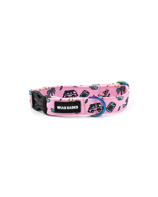 BARK RIDERS PINK DOG COLLAR