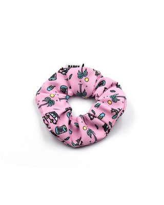 BARK RIDERS PINK SCRUNCHIE