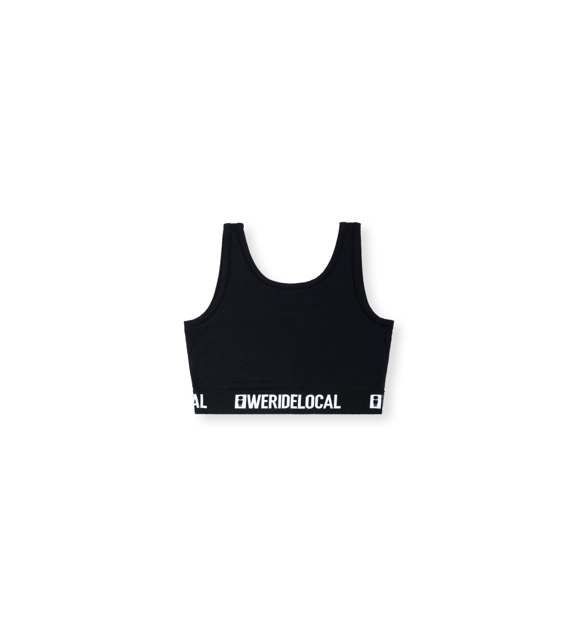 LOGOTYPE SPORTS BRA BLACK – WERIDELOCAL - Main Image
