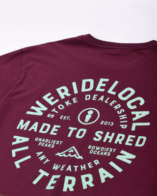 ALL TERRAIN EGGPLANT TEE
