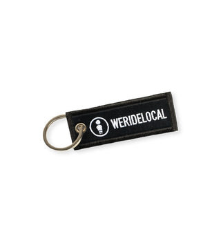 LOGOTYPE BLACK KEYCHAIN - WERIDELOCAL