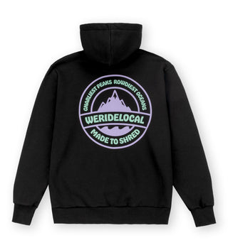 BACKYARD BLACK ZIPPED HOODIE