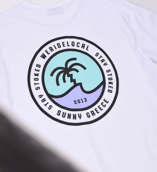 CREST WHITE TEE - WERIDELOCAL