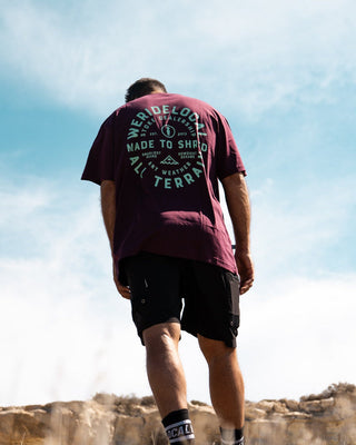 ALL TERRAIN EGGPLANT TEE