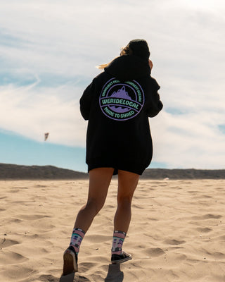 BACKYARD BLACK ZIPPED HOODIE