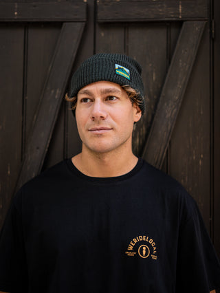 WILD RIDES DARK KHAKI BEANIE