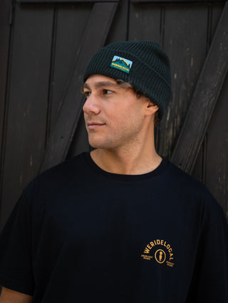 WILD RIDES DARK KHAKI BEANIE