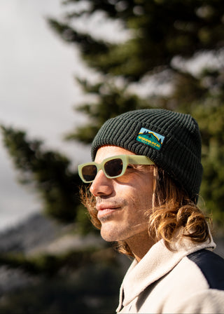 WILD RIDES DARK KHAKI BEANIE