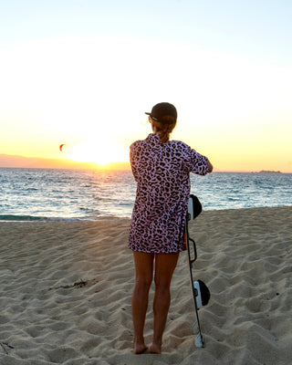 PINK LEOPARD JERSEY SHIRT