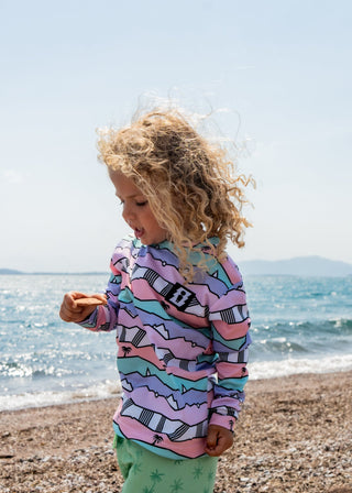 PARTY BLOCKS KIDS RASHGUARD