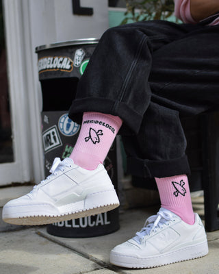 BARK RIDERS PINK SUMMER SOCKS