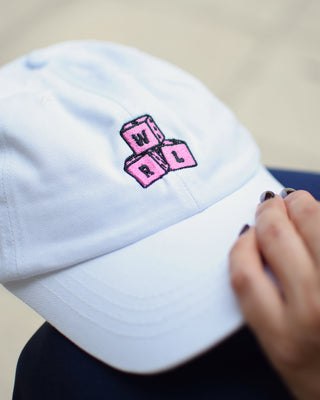 ROLLIN' DICE WHITE DAD HAT - WERIDELOCAL