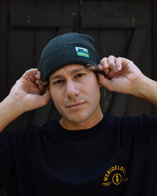 WILD RIDES DARK KHAKI BEANIE