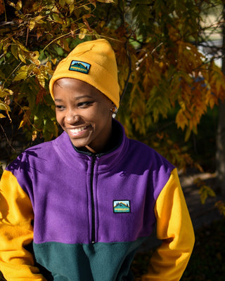 WILD RIDES GOLD BEANIE