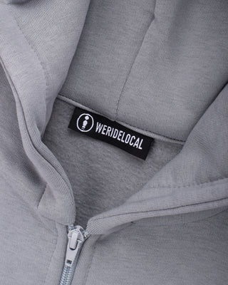 Logo Silver Women Zip Hoodie