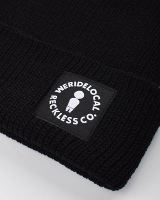Doode Patch Black Beanie