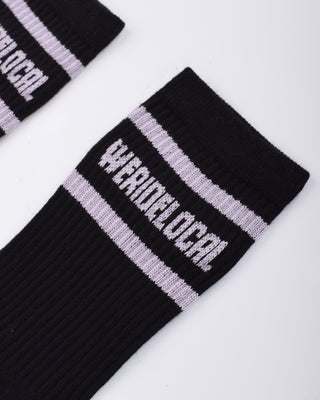 Division Black/Lilac Socks