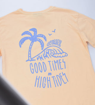 GOOD TIMES PEACH WOMEN TEE - WERIDELOCAL
