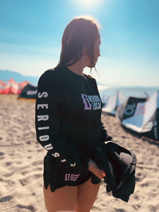 SASSY BLACK WOMEN LONGSLEEVE RASHGUARD