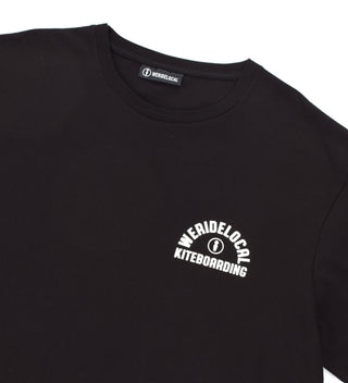KITEBOARDING BLACK TEE - WERIDELOCAL