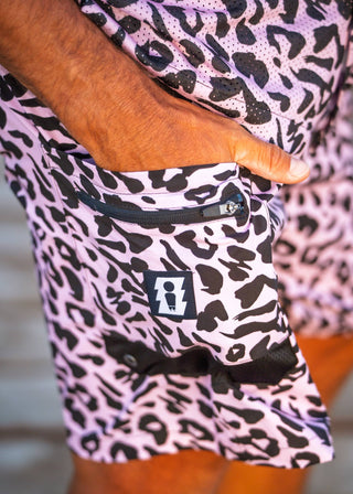 PINK LEOPARD HYBRID BOARDSHORTS