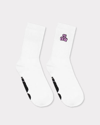 ROLLIN' DICE WHITE SOCKS