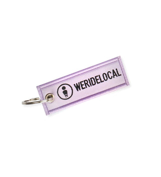 LOGOTYPE LILAC KEYCHAIN