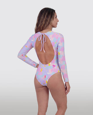 PARTY UNDER THE SUN OPENBACK SURFSUIT - WERIDELOCAL