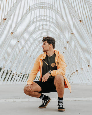 MADE TO SHRED APRICOT LIGHT ZIPPED HOODIE
