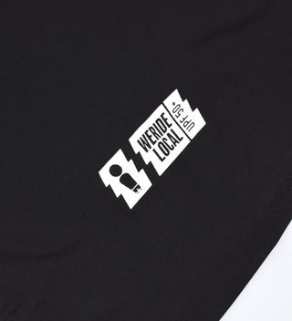 RIDER BLACK TEE RASHGUARD - WERIDELOCAL