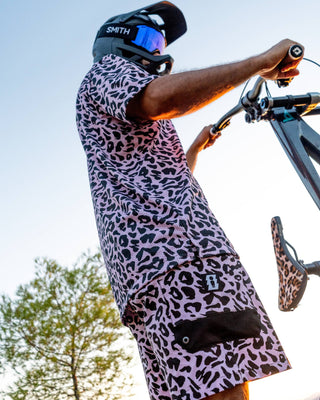 PINK LEOPARD HYBRID BOARDSHORTS