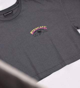 SWELL PIGMENT BLACK CROP TOP - WERIDELOCAL
