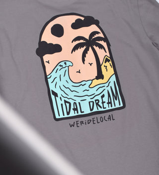 TIDAL DREAM GRAPHITE TEE - WERIDELOCAL